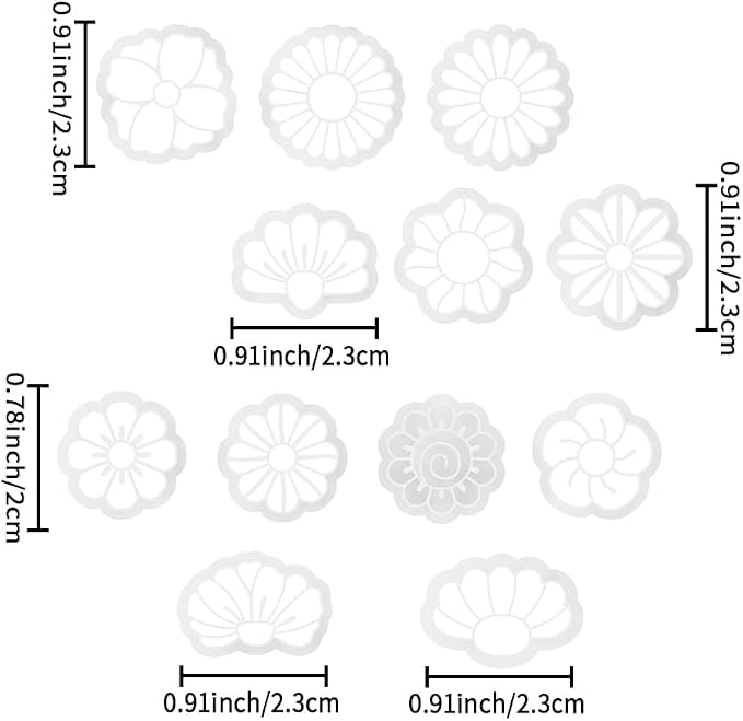 Flower Shape Polymer Clay Cutters Set – Molds and Clay Cutters for Polymer Clay, Floral Clay Earring Tools