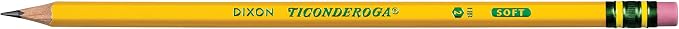 Ticonderoga Wood-Cased Pencils, #2 HB Soft, Yellow, 240 Count