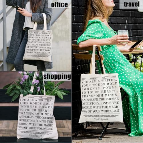 Canvas Tote Bag Gifts for Women Music Dance Sewing Lovers, Double-Sided Print Bags
