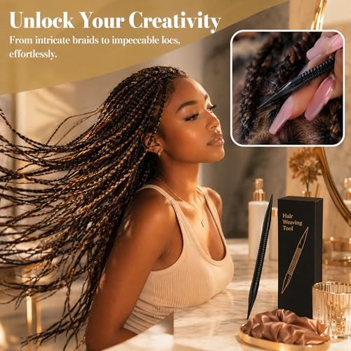 FOMIYES Hair Braiding Tool Crochet Hook for Dreadlocks Locs Interlocking Tool Hair Styling Accessory Diy Hairstyles