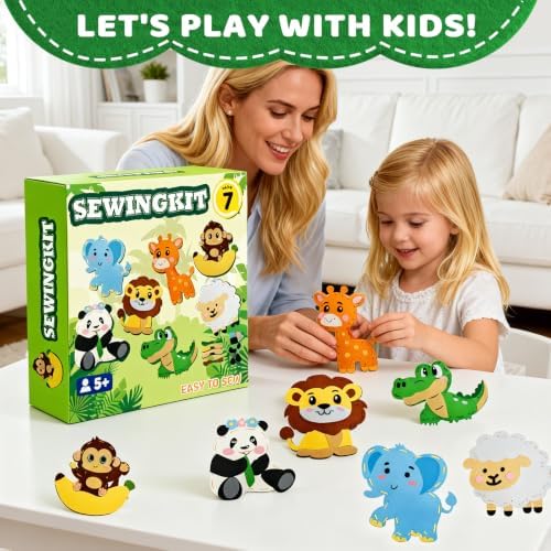 powerful xishan Sewing Kit for Kids, Animal Felt Craft for Kids Ages 5-8
