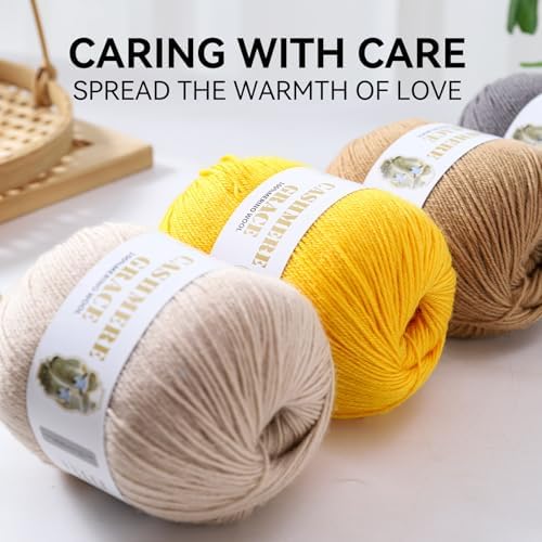 100% Pure Natural Merino Wool Yarn (4ply) - Each Ball 3.5 OZ/Approximately 320 Yards - Hand-Knitting/Crochet/Knitting - Soft and Non-irritating [2 Ball Set] (Dark Gray)
