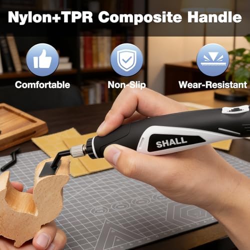 SHALL Mini Pen Sander, Electric Reciprocating Sander w/ 4 Adjustable Speeds