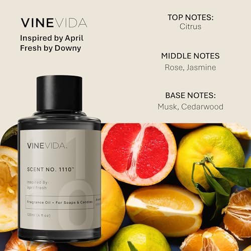 VINEVIDA [4oz] Fresh Fragrance Oil for Soap Making - Scents for Candle Making