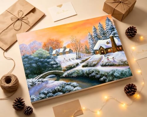 LCOZX Landscape Paint by Numbers Kit for Adults Beginners 16x20 Inch