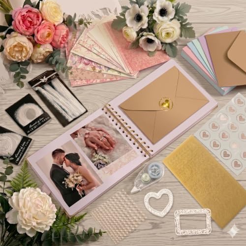 Letters to the Bride Scrapbook Kit, Bridal Shower Guest Book Alternative