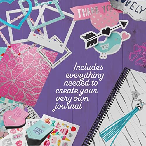 DIY Journal Kit for Girls - Gift for 8-14 Year Old Girl - Crafts for Teen | Cool Birthday Gifts Ideas for Teens - Fun, Cute Art & Crafts Kits for Tween Teenage Kids- Scrapbook & Diary Supplies Toy Set