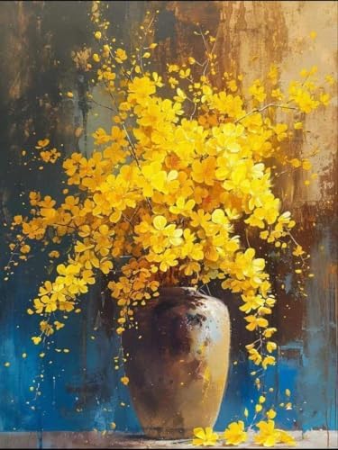 Benjenes Flowers Diamond Art Kits for Adults, Diamond Painting Kits