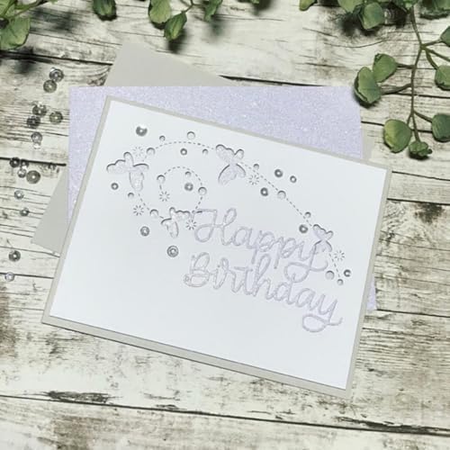 Scrapbooking Die-Cuts, Layer Frame Net Set Metal Cutting Dies for Card Making, Paper Craft Template, Background Embossing Stencils, DIY Album Décor (Butterfly Lace-5.2x11.7cm)