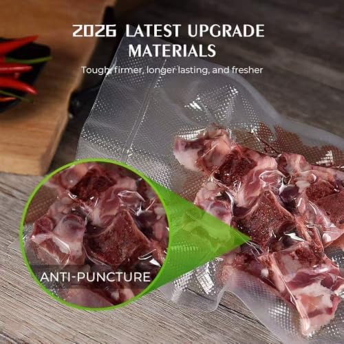 Kitchen Essentials, Vacuum Sealer Bags 3 Rolls 8"x20' Freezer Bags