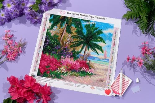 DIAMOND ART CLUB Ocean Whisper Path Diamond Art Kits for Adults