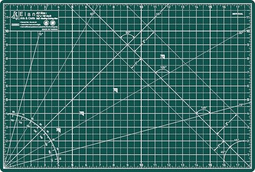 Elan Cutting Mat A3 Green, Self Healing Cutting Mat 12x18 Inch, 5-Ply Craft Board Green, Hobby Board for Crafts 12x18 Inch