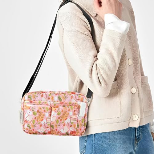 Multiple Pockets Portfolio Organizer with Zippered,Storage Pencil Pouch Bag