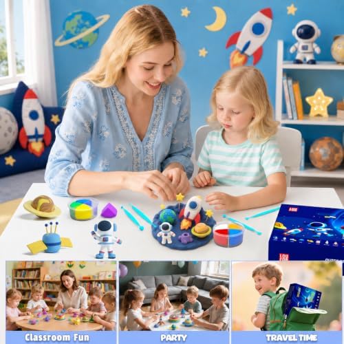 Air Dry Clay Kit -12 Space Theme Modeling Clay for Kids Arts and Crafts