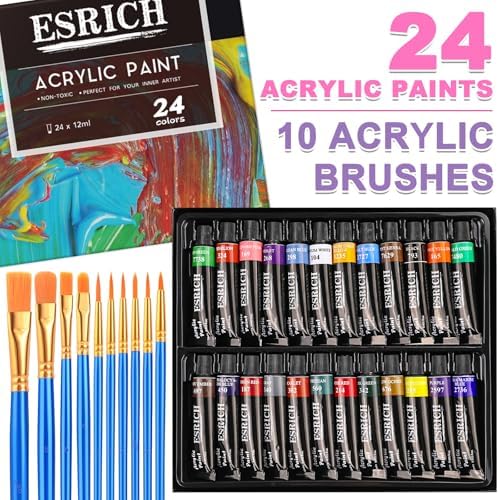 ESRICH 78PCS Acrylic Painting Kits for Adults Couples Date Night
