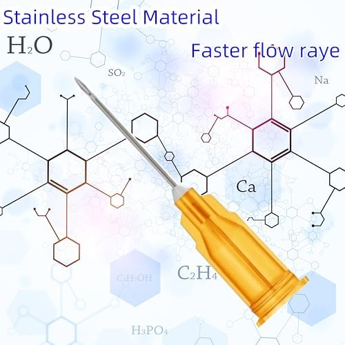 100 Pack 25 Gauge 5/8 Inch Sterile Disposable Lab Supplies, Scientific and Industrial Dispensing Needle Accessories