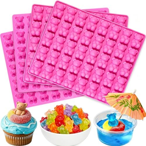 Small Bear Mold, 4 Pack Bear Chcoclate Candy Molds