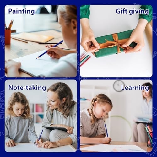 120 Pack Bulk Dark Blue Colored Pencils for Kids, Pre-sharpened Art Pencils Back to School Supplies Set, Drawing Sketching Pencils for Students, Teachers, Classroom