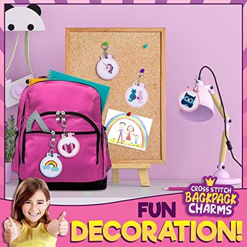 Cross Stitch Kit for Kids - 5 Easy Stamped Embroidery Kits for Beginners