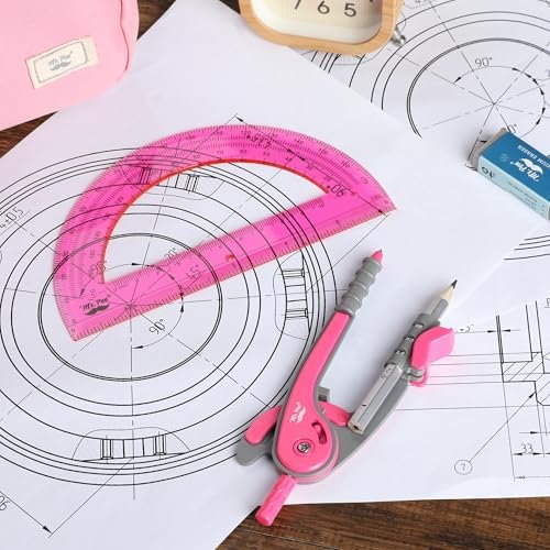 Mr. Pen- Geometry Compass and Protractor Set, 6 Inch Compass