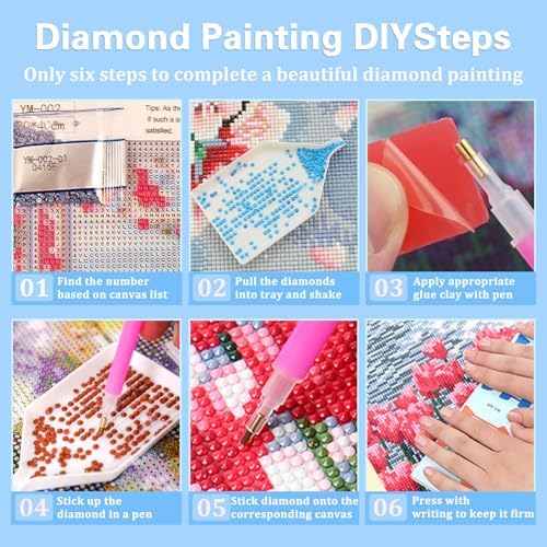 Reivworl Highland Cow Diamond Art Kits for Adults Beginner 12×16 inch