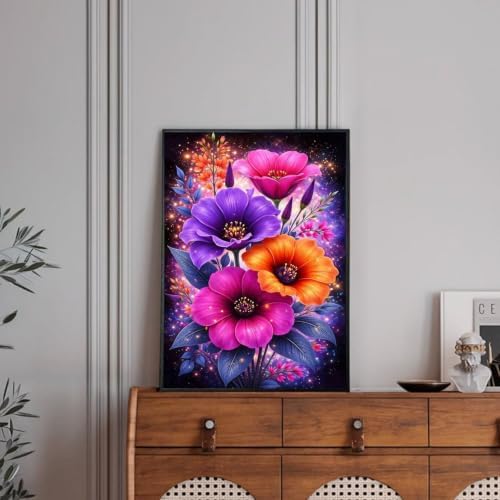 Diamond Art Kits for Adults-Flower Diamond Painting Kits for Adults