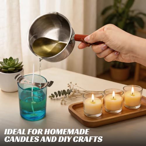 Deexun 500ml Wax Melting Pot for Candle Making with Stepless Heat Control