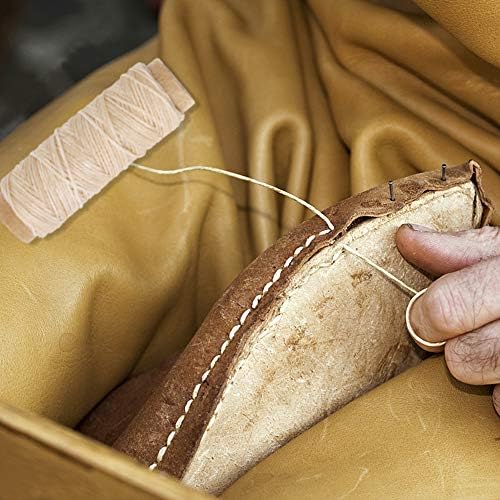 JANYUN 792 Yards 24 Colors Leather Sewing Waxed Flat Cord Thread for Leather Craft DIY Supplies,Each of 33 Yards