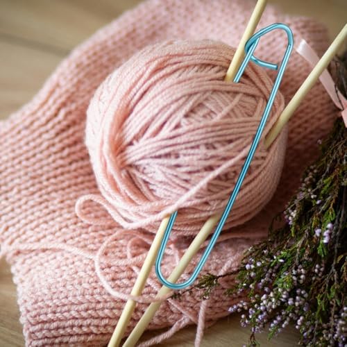 12pcs Knitting Stitch Holders, Handy Yarn Stitch Holder (6 Sizes)