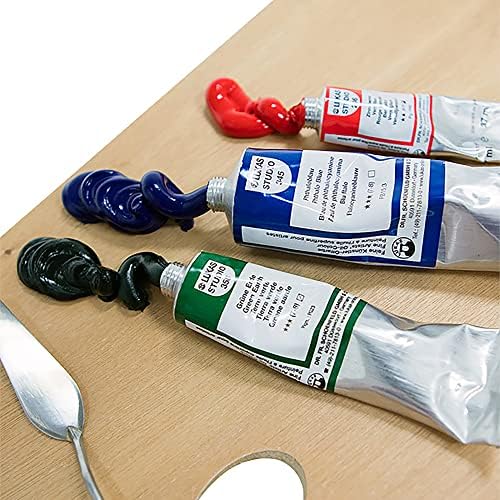 Lukas Studio Artist Oil Color Paints - High-pigment oil paint made with natural binder for artist, painting, & more! - [Greens - 200 mL]