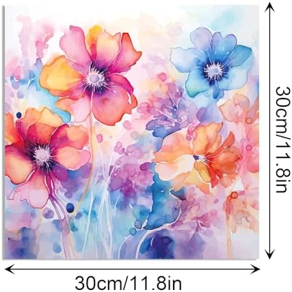 24 Sheets Floral Pattern Paper 11.8" x 11.8" Flower Scrapbook Paper Double-Sided Watercolor Flower Cardstock Craft Papers for Tie Dye Colorful DIY Card Making Kit Origami Papers Photo Album