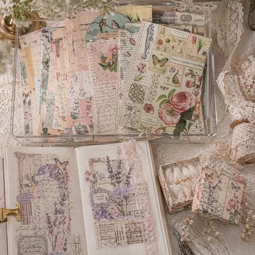 400 Sheets Vintage Scrapbook Papers Journaling Scrapbooking Supplies
