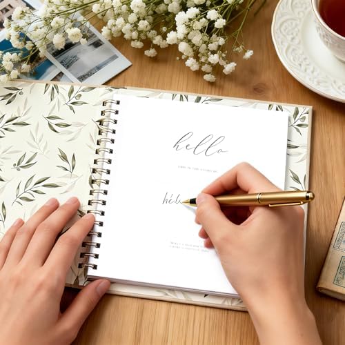 FORANG Scrapbook Album Kit 9x10 Inch – Linen Hardcover Photo Album with 60 White Pages, DIY Scrapbooking Supplies Included, Memory Book, Craft Journal, Aesthetic Photo Album (Luxury Gift Box)