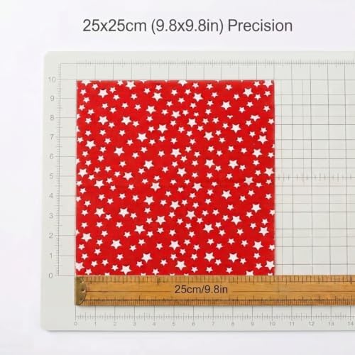 100 Pcs Cotton Fabric Squares for Quilting - 25x25cm (9.8"x9.8") Precut Fabric Bundles, 100 Non-Repeating Patterns, Lightweight Soft Floral Patchwork for Sewing DIY Crafts Beginners