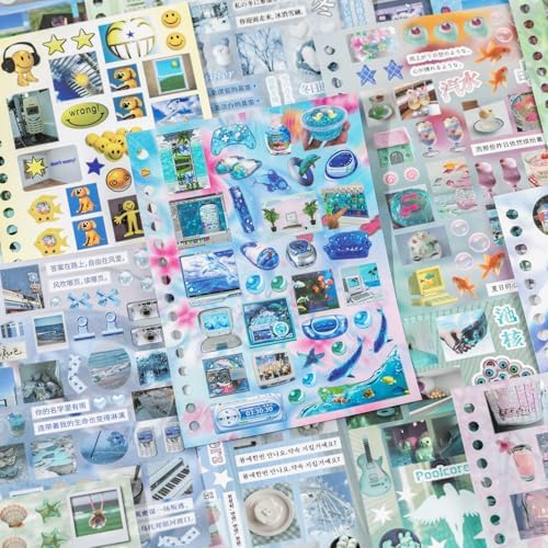 800Pcs+ Japanese Sticker Book for Scrapbook Junk Journal (Old Dreamland)
