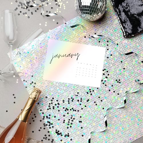 Holographic Silver Cardstock 8.5x11, 92lb/250GSM Shimmer 20 Sheets