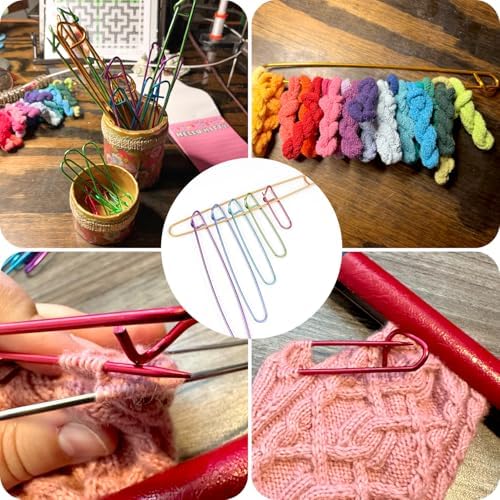 36pcs Yarn Stitch Holder Stitch Holders for Knitting Cable Needles Colorful