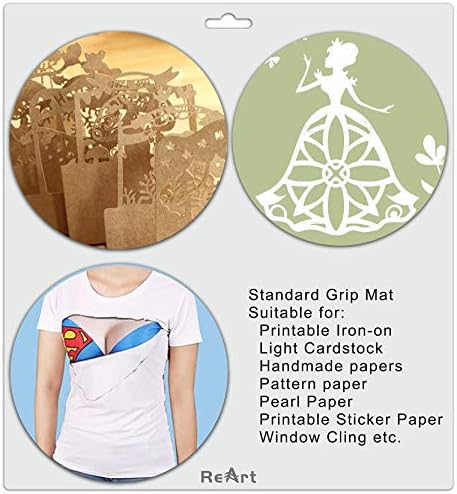 ReArt Cutting Mat 12 x 12 for Silhouette Cameo 4/3/2/1 - Standard Grip 4 Packs
