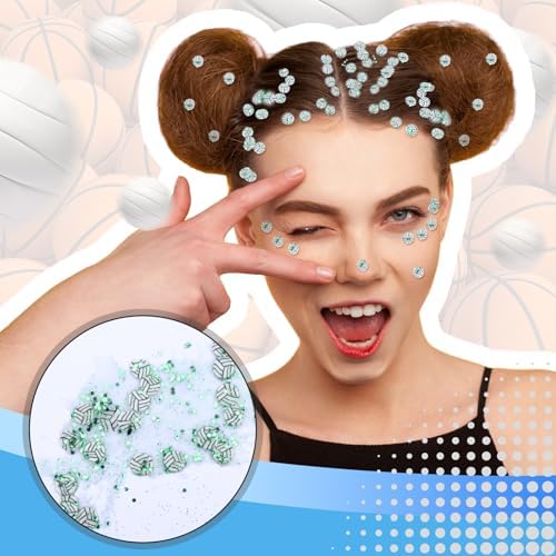 Weysat 30g Mini Volleyball Polymer Clay Slices 0.2 Inch Nail Art DIY