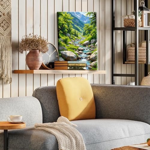 JOOZ 5D Forest Diamond Painting Kits for Adults with Frame, 8x12 Inch