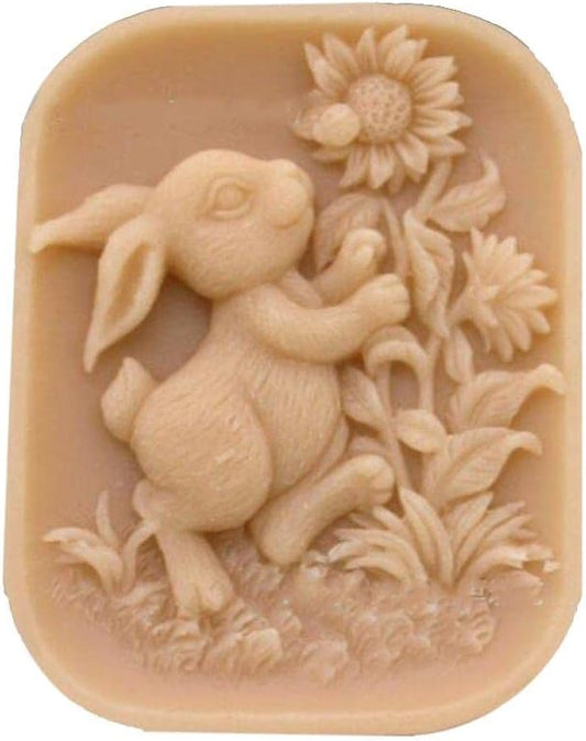 Silicone Soap Molds Kit l Soap Making Supplies l Moldes de Silicona para Resina l Candle Making Silicone Molds (Rabbit 11337)