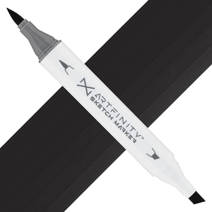 Artfinity Sketch Markers - Neutral Gray 10 NG10, Vibrant, Professional, Dye-Based Alcohol Markers for Artists, Drawing, Travel, & More