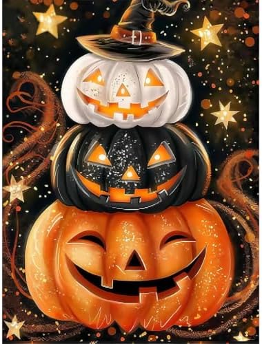 Halloween Paint by Numbers Kit for Adults,Pumpkin Paint by Number 12x16 in