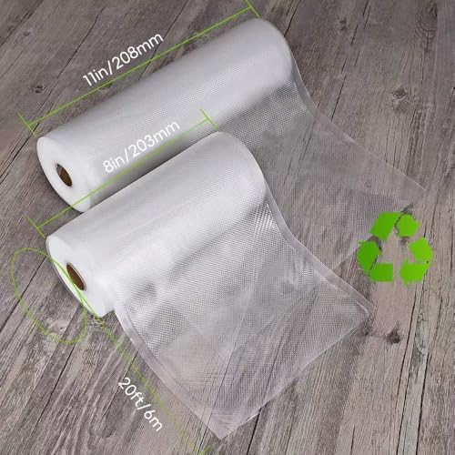 Kitchen Essentials, Vacuum Sealer Bags, 6 Rolls 11"x20', 120Feet