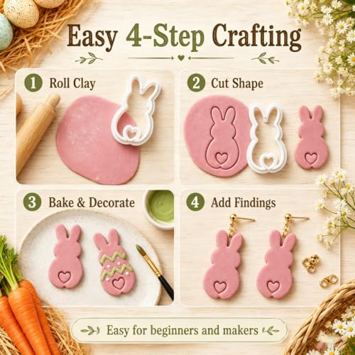 9PCS Farm Easter Clay Cutters
