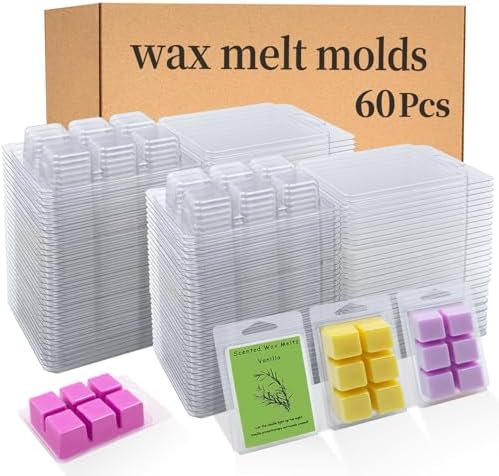 Thickened Wax Melt Molds Containers Clamshells for Wax Melts