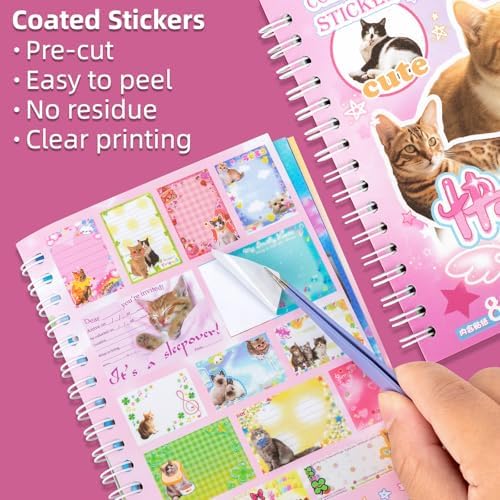 Pet Pal Series Stickers Scrapbooking Supplies for Junk Journal, 30 Sheets Washi Stickers - Vintage Journaling Stickers
