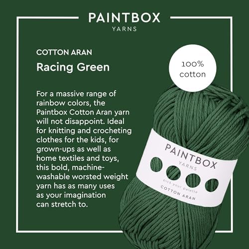Paintbox Yarns 100% Cotton Aran Yarn 1.76oz / 50g, 93yds / 85m