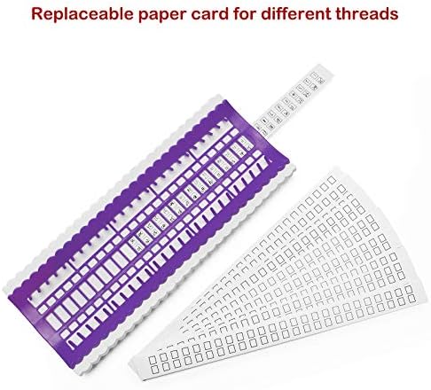 50 Positions Floss Organizer Embroidery Shelf, Luxiv Thread Organizers for Cross Stitch Embroidery Thread Holder with 15Pcs Replaceable Paper Card Sewing Needle, Embroidery Floss Organizer (Pack of 3)