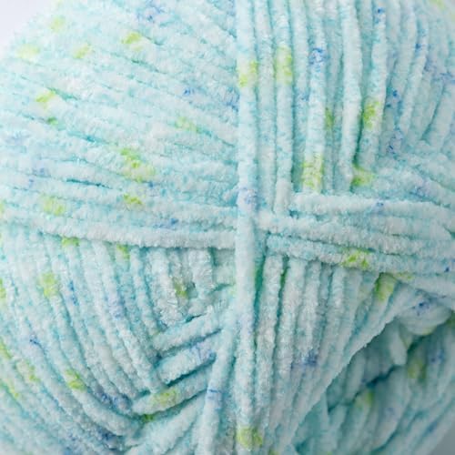 Loops & Threads Skinny Chenille Multi Yarn - Yarn for Knitting, Crochet, Weaving, and Arts & Crafts - Tigerfish Multi, Polyester, 7.7 oz